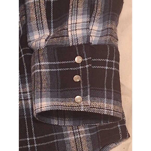 New Men’s ELY Cattleman Multiple Color Flannel Long Sleeve Pearl Snap XLT - Picture 5 of 6